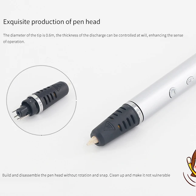 Slim Type 3D Printing Pen Adjustable Speed USB Powered with LCD Display | Компьютеры и офис