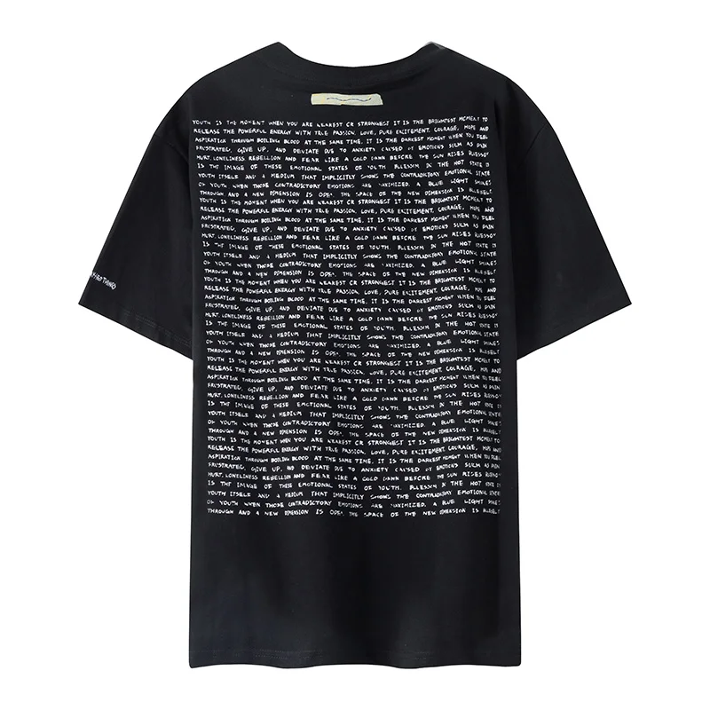 Футболка с вышивкой ошибка погрешности Летняя коллекция 2021 года для мужчин и