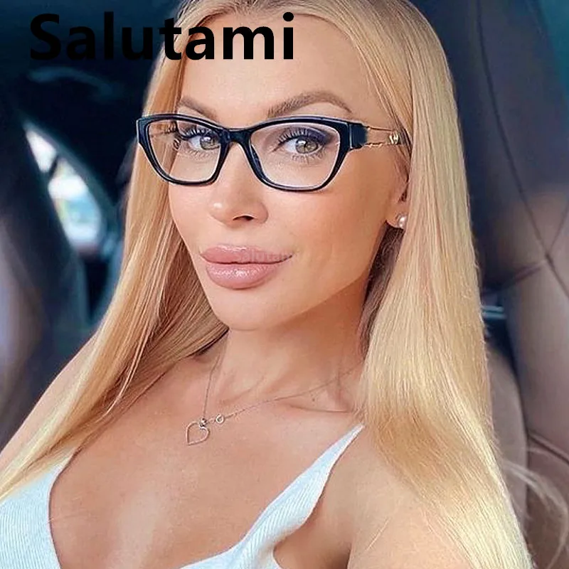 

Vintage Small Square Anti-blue Light Eyeglasses For Women New Fashion Brand Computer Goggle Glasses Female Hollow Leg Shades