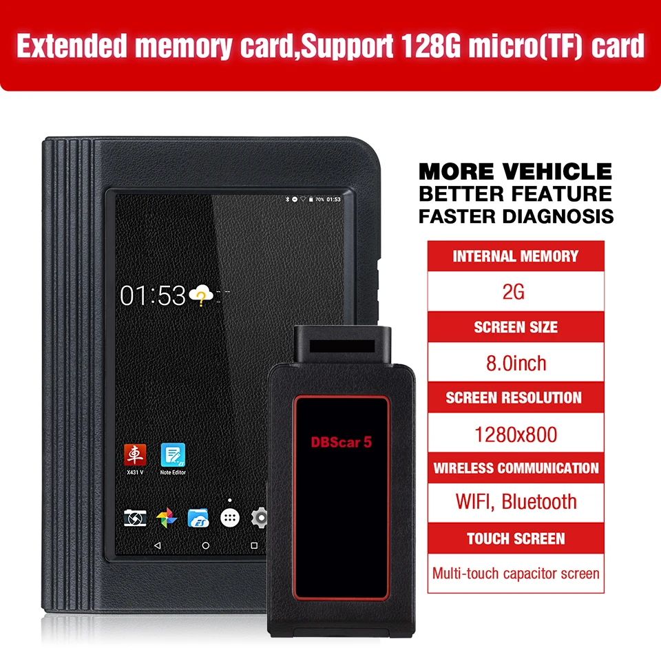 LAUNCH X431 V 8 Bluetooth/Wi-Fi Автомобильная полная система автоматический диагностический
