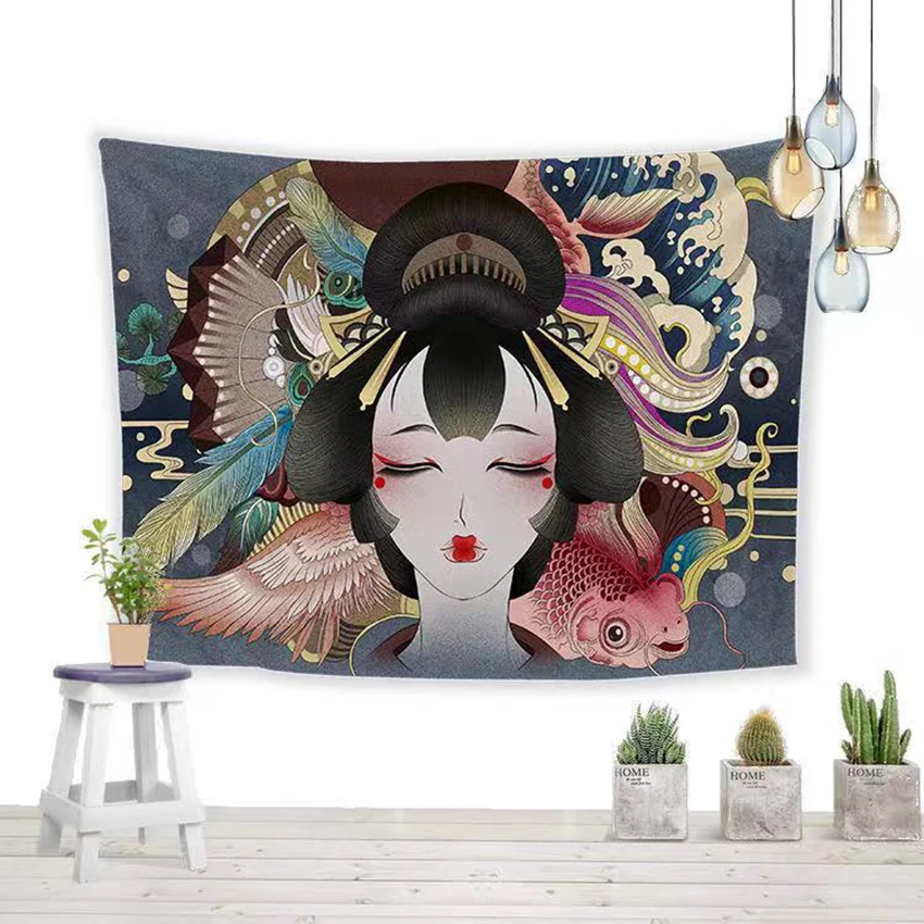 Великолепные волны канагава гобелен Япония настенное украшение для дома