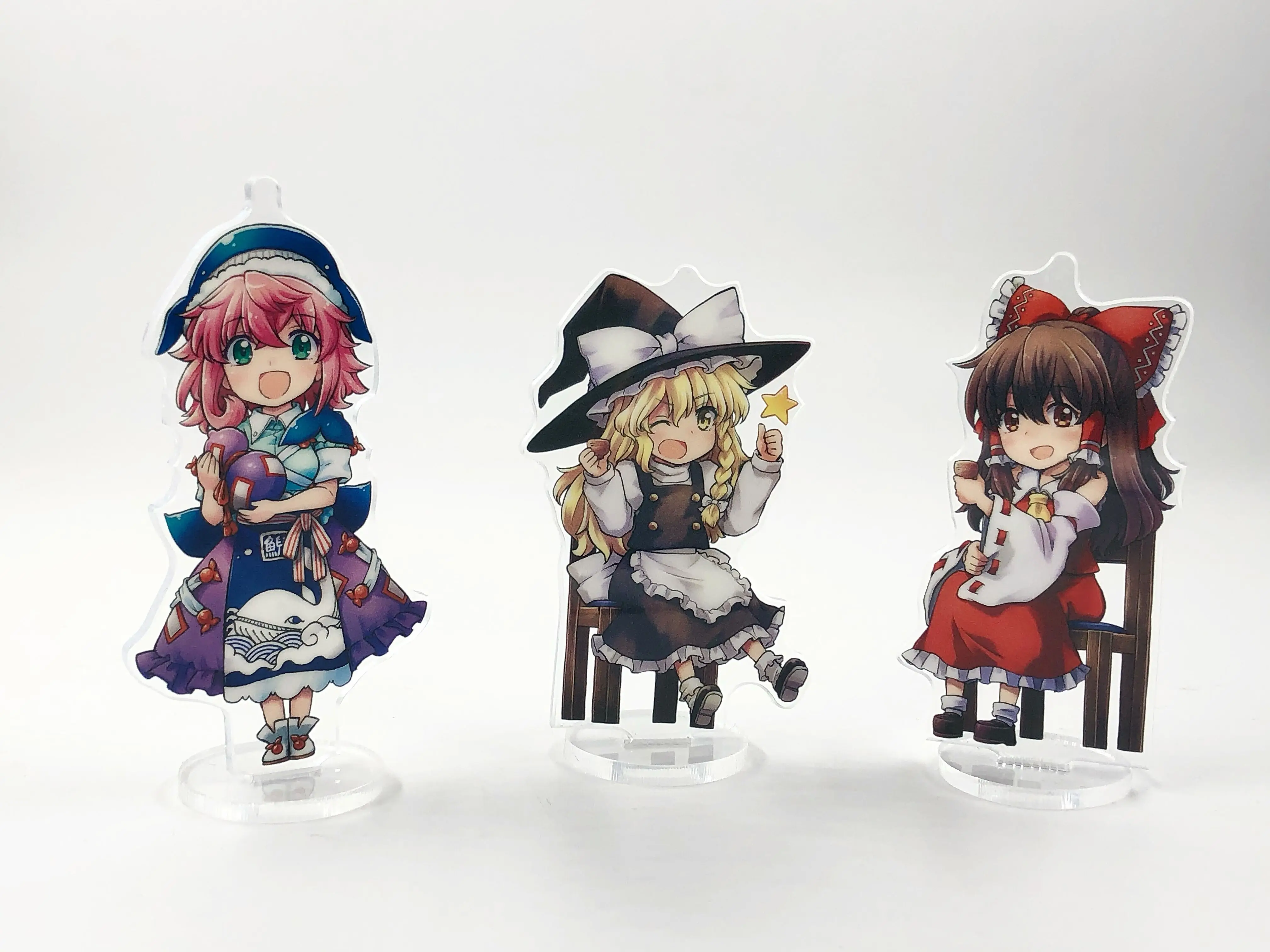 Мультяшный проект Touhou Hakurei Reimu Kirisame Marisa Saigyouji Yuyuko акриловые стоячие тарелки