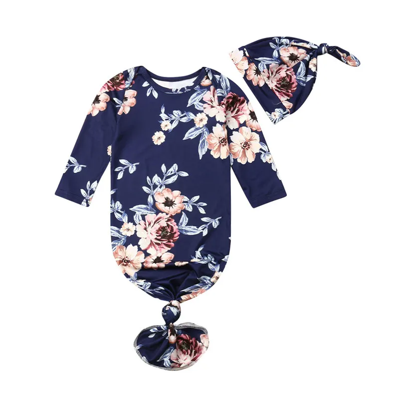 Пеленки для новорожденного детское Хлопковое одеяло Цветочный спальный мешок +