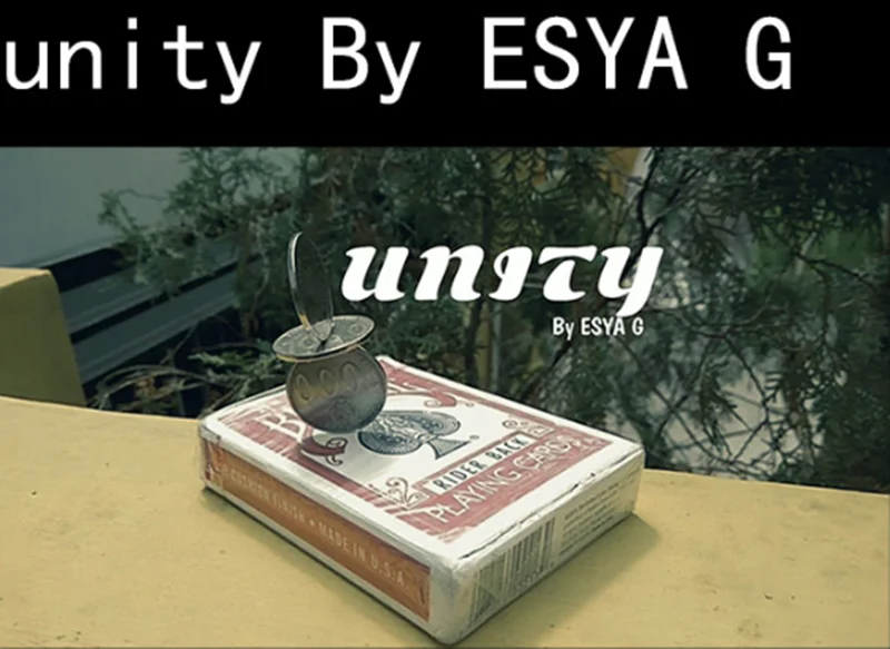 

UNITY by Esya G Gimmick Close up Magic Tricks Illusions Card Magic Props Coin Magic Accessories trucos de magia Magician Device