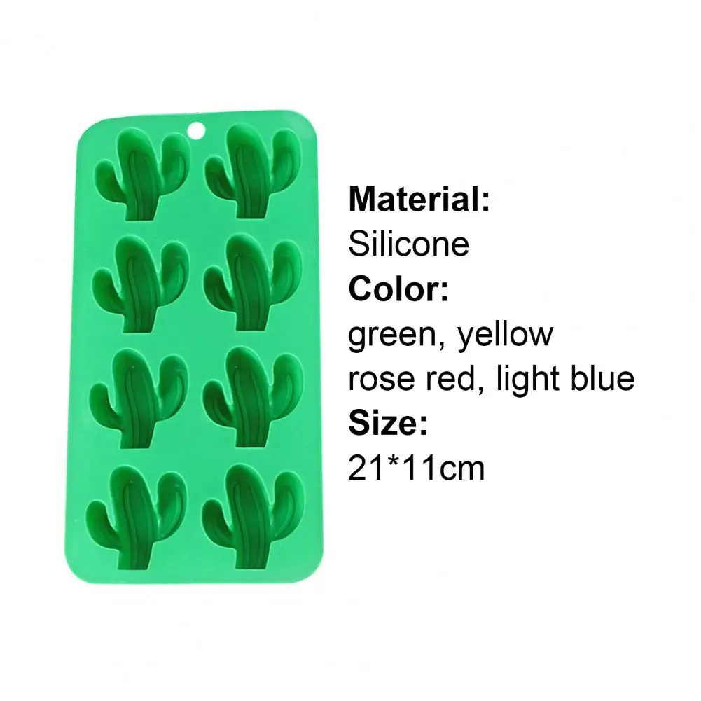 

8 Cavity Ice Mold Non-stick Low Temperature Resistance Silicone Kitchen Ice Mold for Kids Small Fruits Mold Ice Maker For Makin