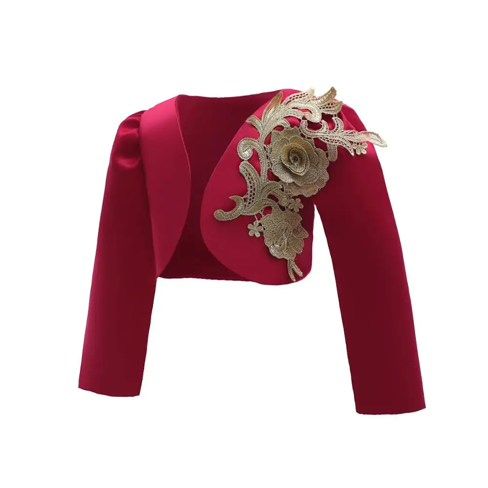 

TONGTONGMI Girls Short Coat Autumn And Winter Long-Sleeved Little Outer Matching Shawl Cloak Vest ShawlCloak W866