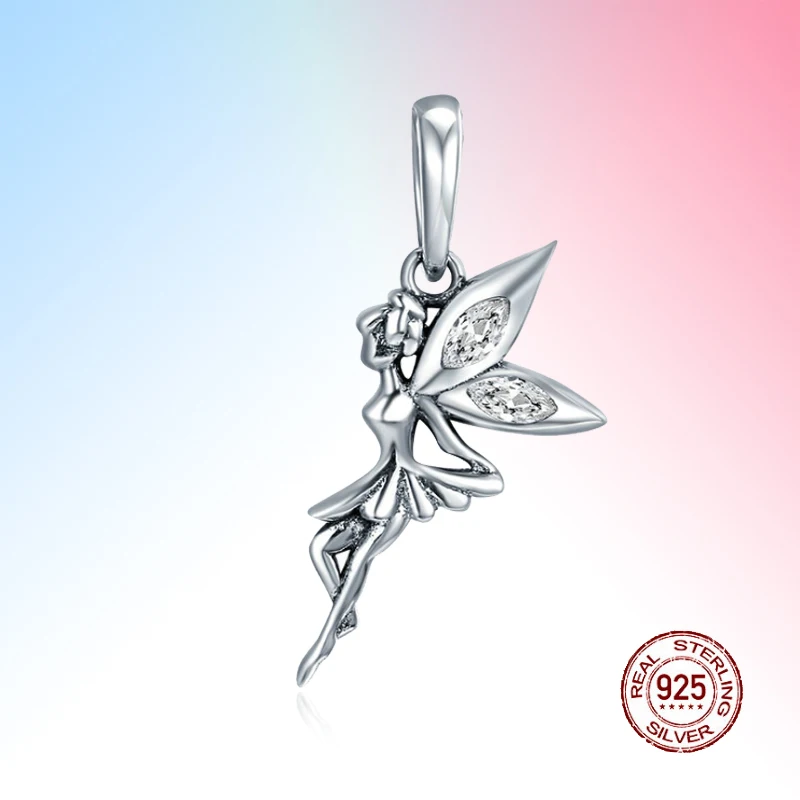 

Со сказочным цветком длинное ожерелье Женские Подвески модные 100% 925 стерлингового серебра ожерелье ювелирные изделия