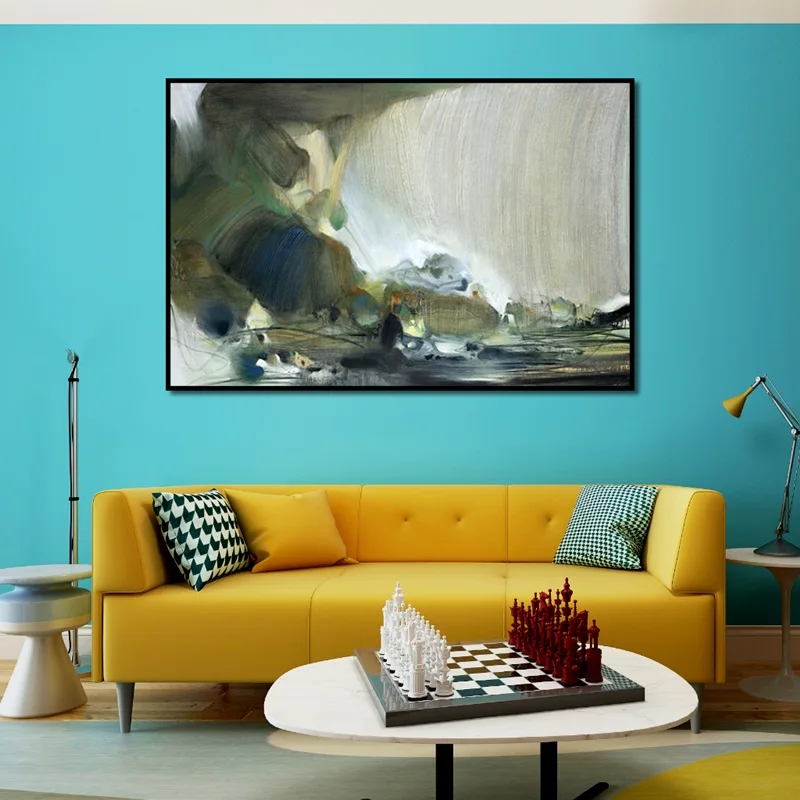

Abstract Art Deep Green World Picture Canvas Painting For Living Room Bedroom Home Wall Art Aisle Modern Decor
