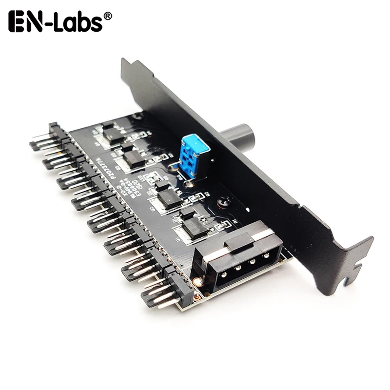 Контроллер скорости вентилятора ПК 8 канальный 4 контактный кулер радиатора ШИМ 3