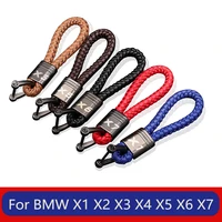 leather car key chain for bmw x1 x3 x4 x5 x6 x7 e84 f48 f25 e83 f26 e53 e70 f16 e71 f49 f39 f15 f85 x2 car key ring accessories