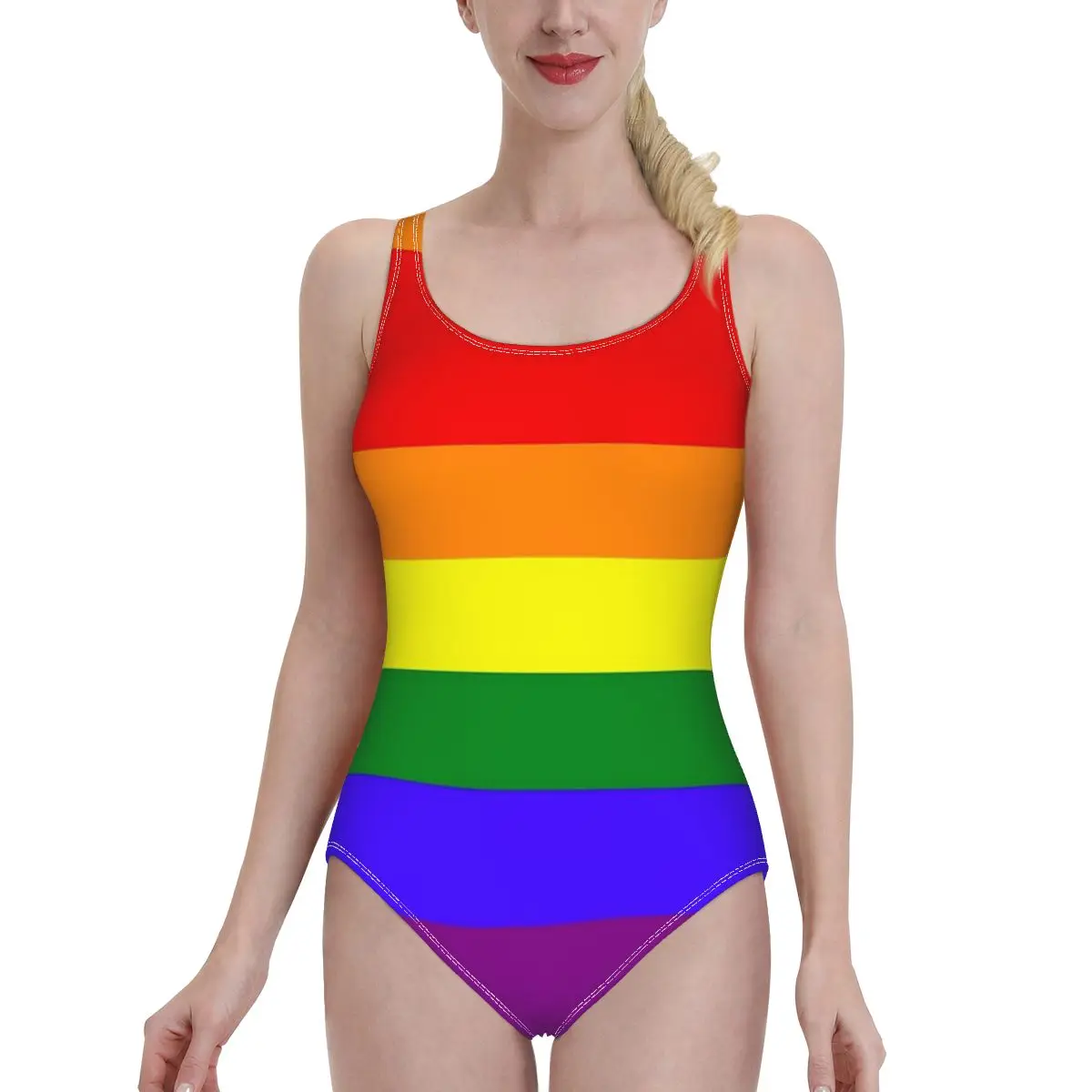 

Сексуальный купальник бикини в японском стиле, Радужный купальник с флагом лгбта, купальный костюм, женский топ