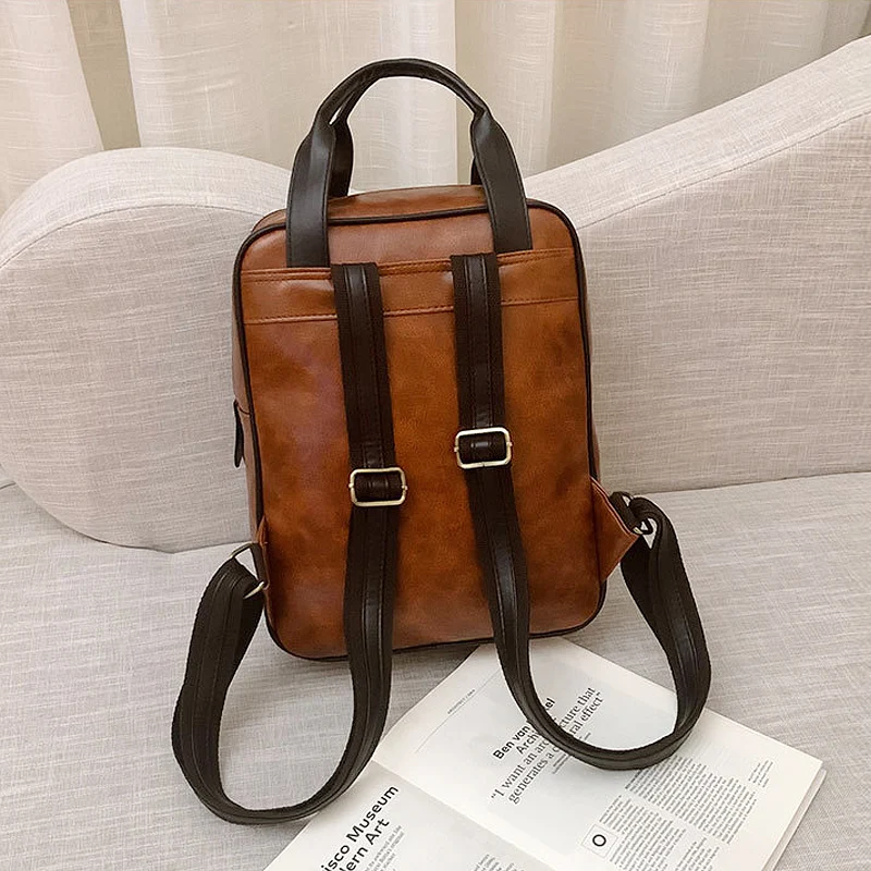 Женский рюкзак женские модные школьные рюкзаки из искусственной кожи для