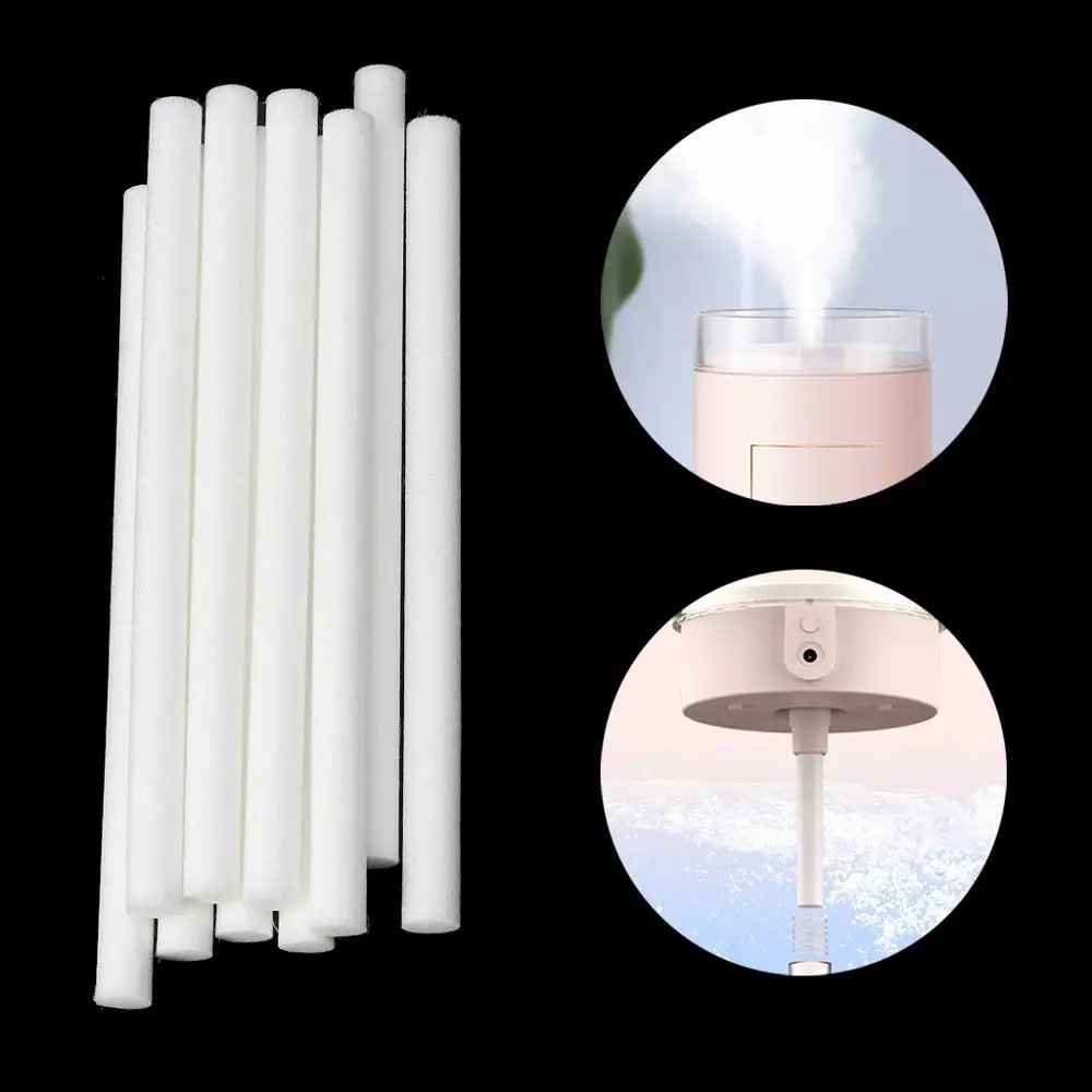 

10Pcs 7mmx115mm Humidifiers Filters Cotton Swab for Humidifier Aroma Diffuser