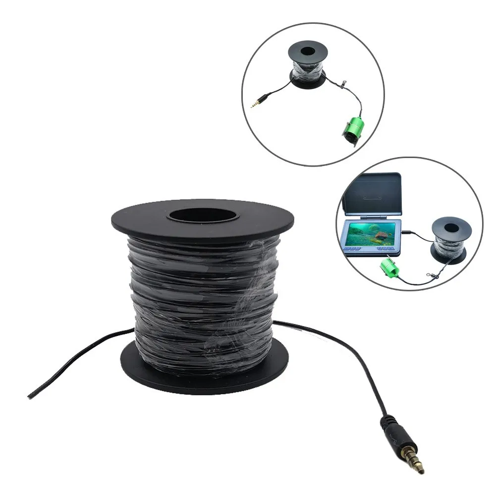 

50m Fishing Camera Cable Underwater Camera Data Transmission Line 154lb 70kg Transmit Video Signal Fishing Line Tackle Pesca