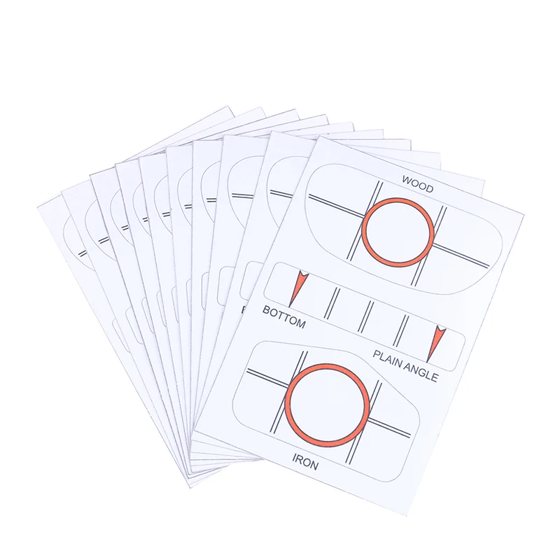 10Pcs White Golf Tape Club Target Label Impact Labels Sticker Driver Iron Sweet Dot Test Paper Accessories | Спорт и развлечения