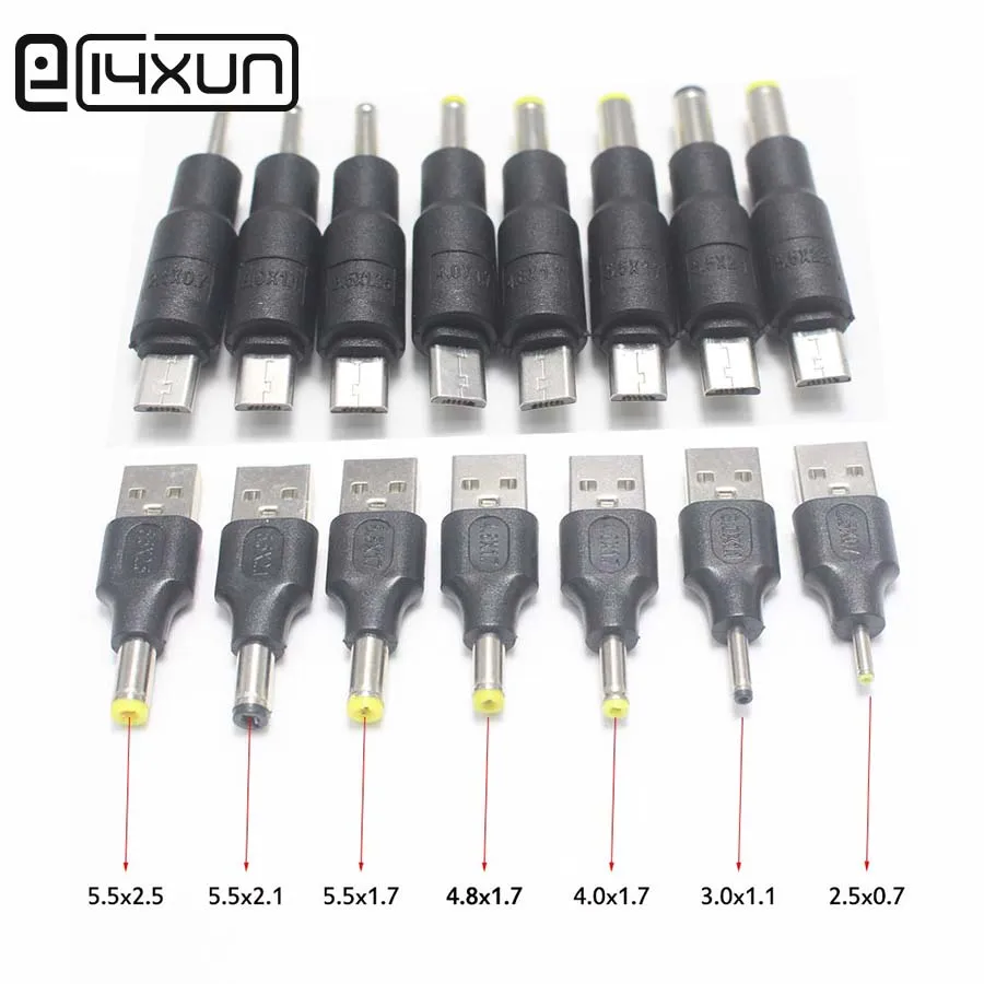 5Pin Micro usb / USB 2 0 к разъему питания постоянного тока 1 шт. 5 5*1 7 5*2 4 8*1 0*1 3 35 5*0 мм для