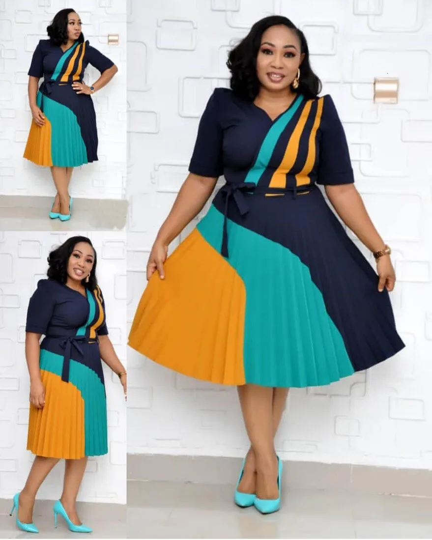 Элегантное Африканское платье Дашики плиссированная юбка базин мусульманская