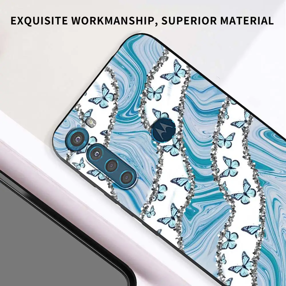 case for motorola moto g9 play one fusion plus g8 power lite soft cover hype g stylus e6s e7 phone funda leopard marble coque free global shipping