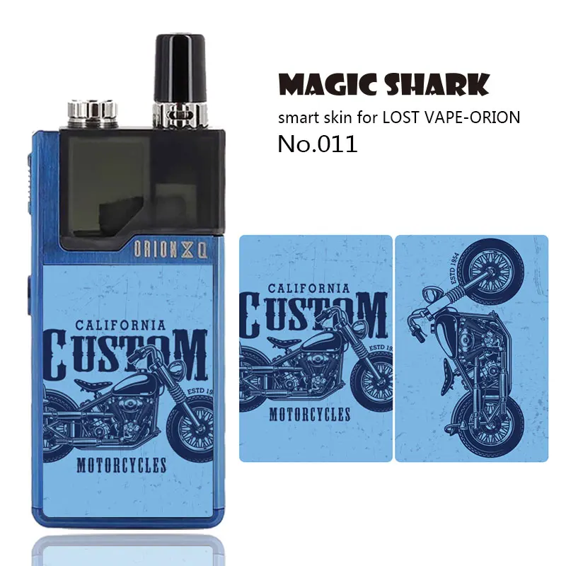 Magic Shark Music is Fun Tiger Wolf Wood Leopard Print Waterproof Skin Cover Case Sticker Film for Lost Vape Orion 011-020 | Мобильные