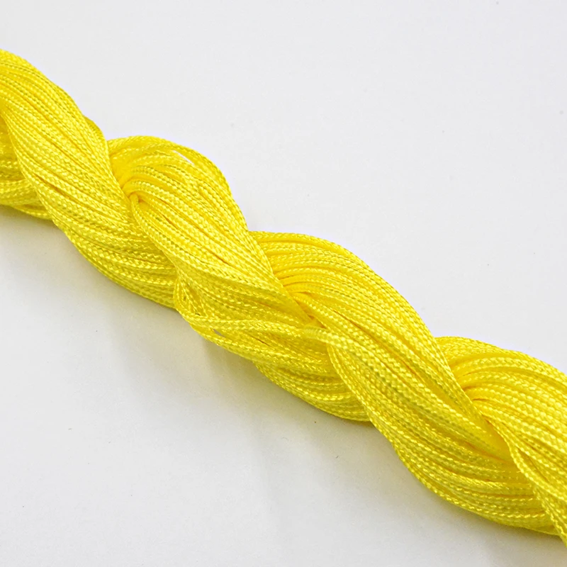 22 м в длину и 1 мм диаметре китайская веревка для макраме с узлом искусственная