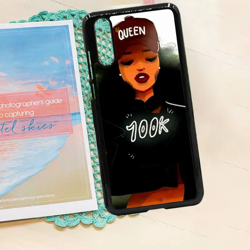 

Afro Black Girl Magic Queen Melanin Poppin Phone Case PC for iPhone 11 12 pro XS MAX 8 7 6 6S Plus X 5S SE 2020 XR