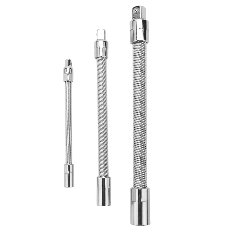 

Комплект гибких удлинителей для гнезда из 3 предметов, привод 1/2 1/4 3/8, 10 дюймов, 8 дюймов, 6 дюймов (гибкий удлинитель для гнезда)