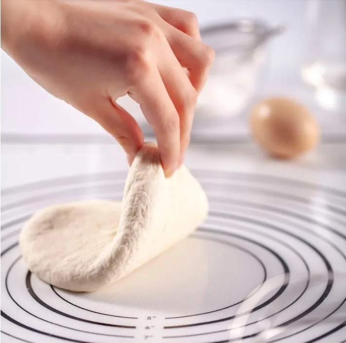 

Silicone Baking Mat Pastry Rolling Kneading Pad Kitchen Crepes Pizza Dough Non-stick Pan Pastry Mat 2021 New