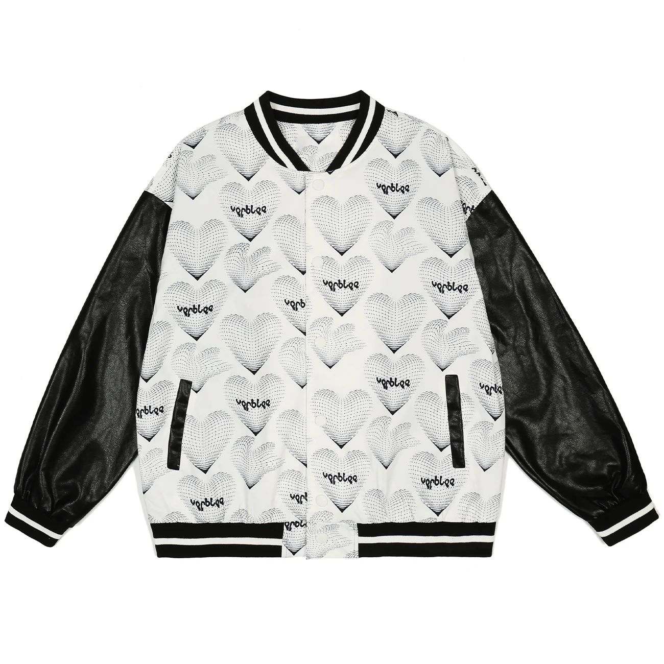 

LACIBLE Streetwear Men Baseball Jacket Coat Bomber Jacket Hip Hop Harajuku Grid Love Autumn Jacket Thin Loose Outwear Unisex