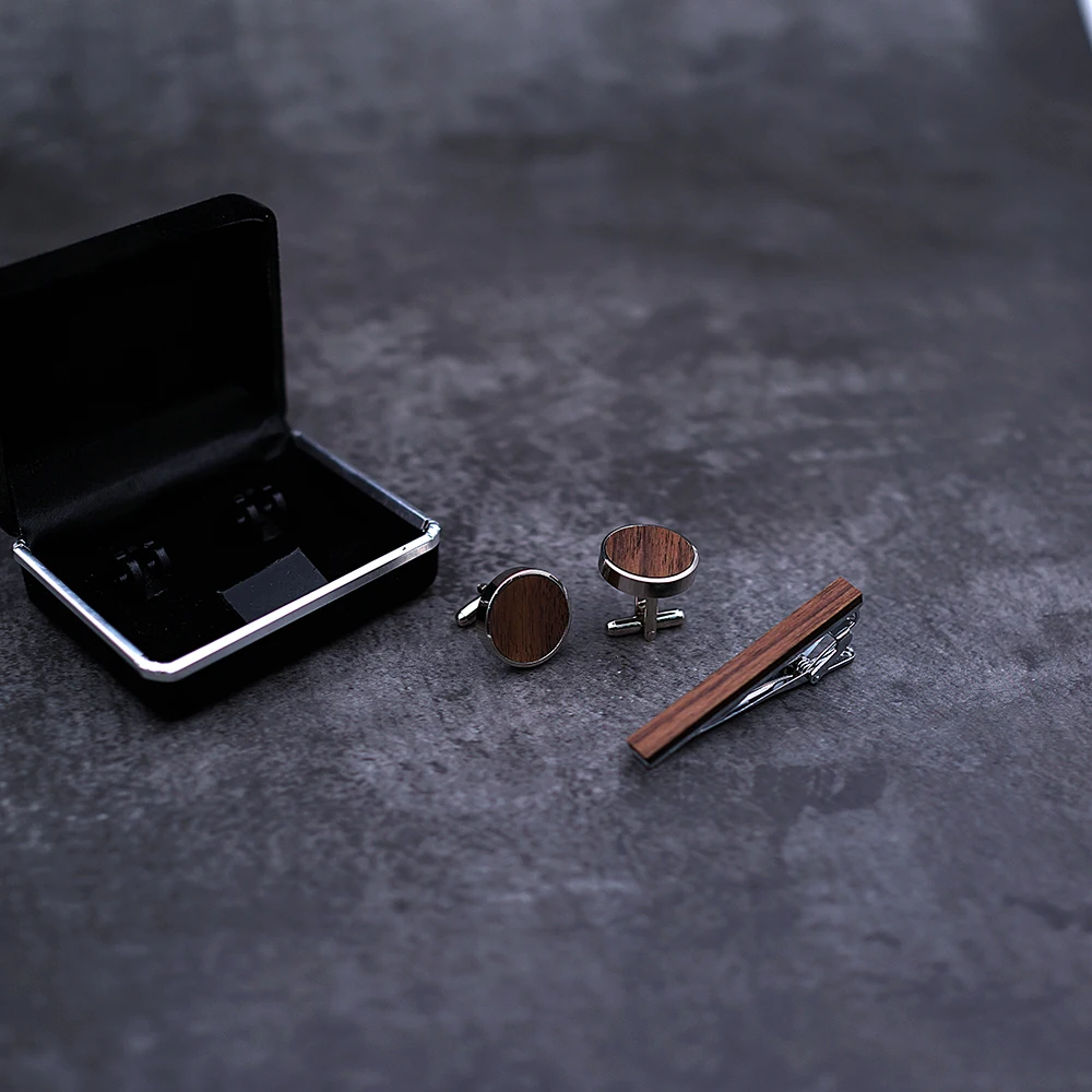 Зажим для галстука высококачественные запонки звеньев Подарочный зажим синий