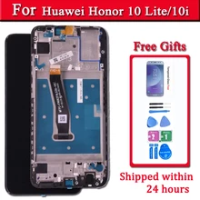 100% Original For Huawei Honor 10 lite LCD Display with Touch Screen Digitizer Assembly With Frame For honor 10i Repair Part