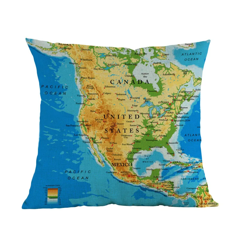 Чехол-наволочка из льняной ткани 45 х45 см