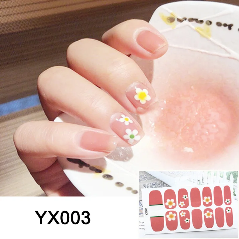 

2021 Xuanya Style Waterproof Durable 3D Nail Stickers Popular Style in Korea Environmental Nail Decals FRE-Drop