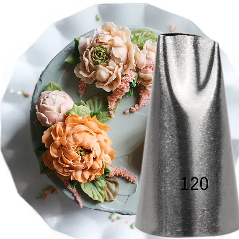 #120 Роза лепесток наконечники для выпечки насадки Кондитерские инструменты