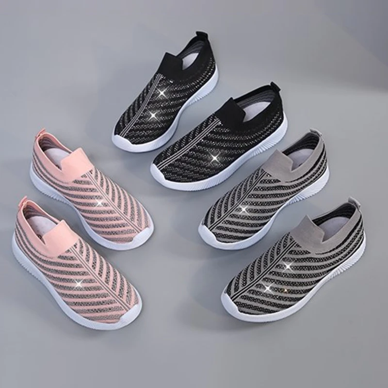 

Women Shoes Slip On Women Sneakers 2021 Hot Women Vulcanize Shoes Basket Femme Sock Shoes Women Flats Tenis Feminino 43