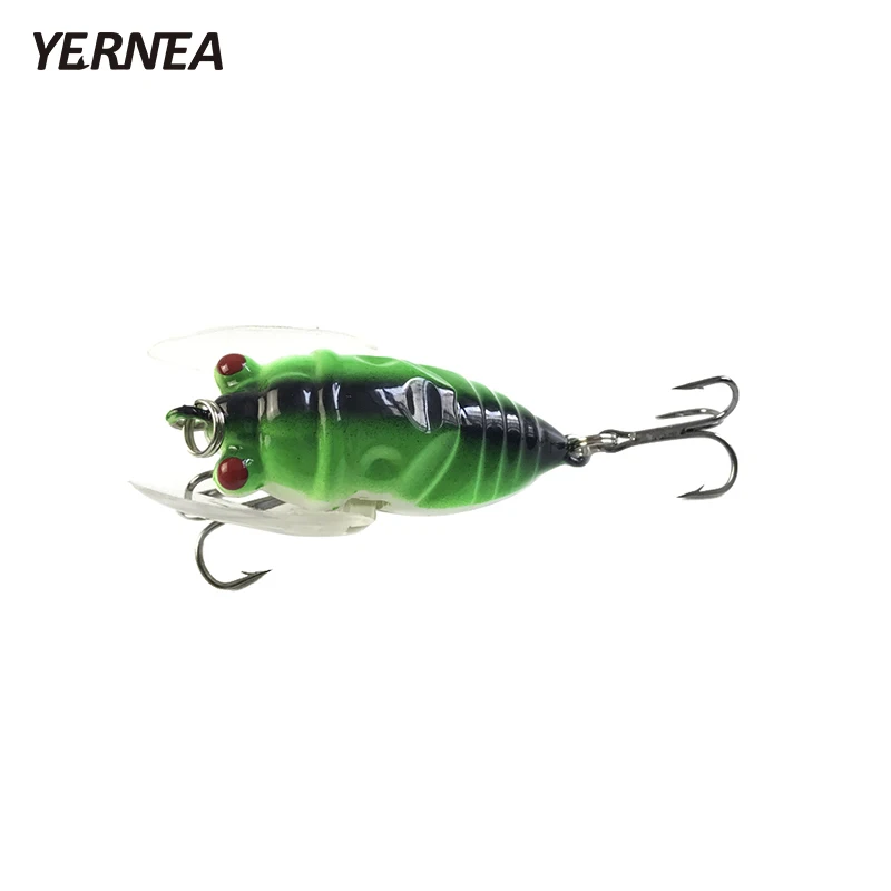 Новинка 1 шт. 4 цвета рыболовные приманки порты снасти 3D глаза насекомые цикады