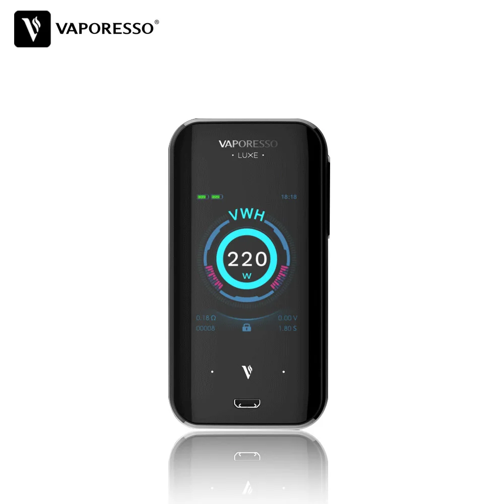 Vaporesso Luxe Mod 220W Vape электронная сигарета подходит для SKRR Tank TC Box 510 thread Atomizer с 2