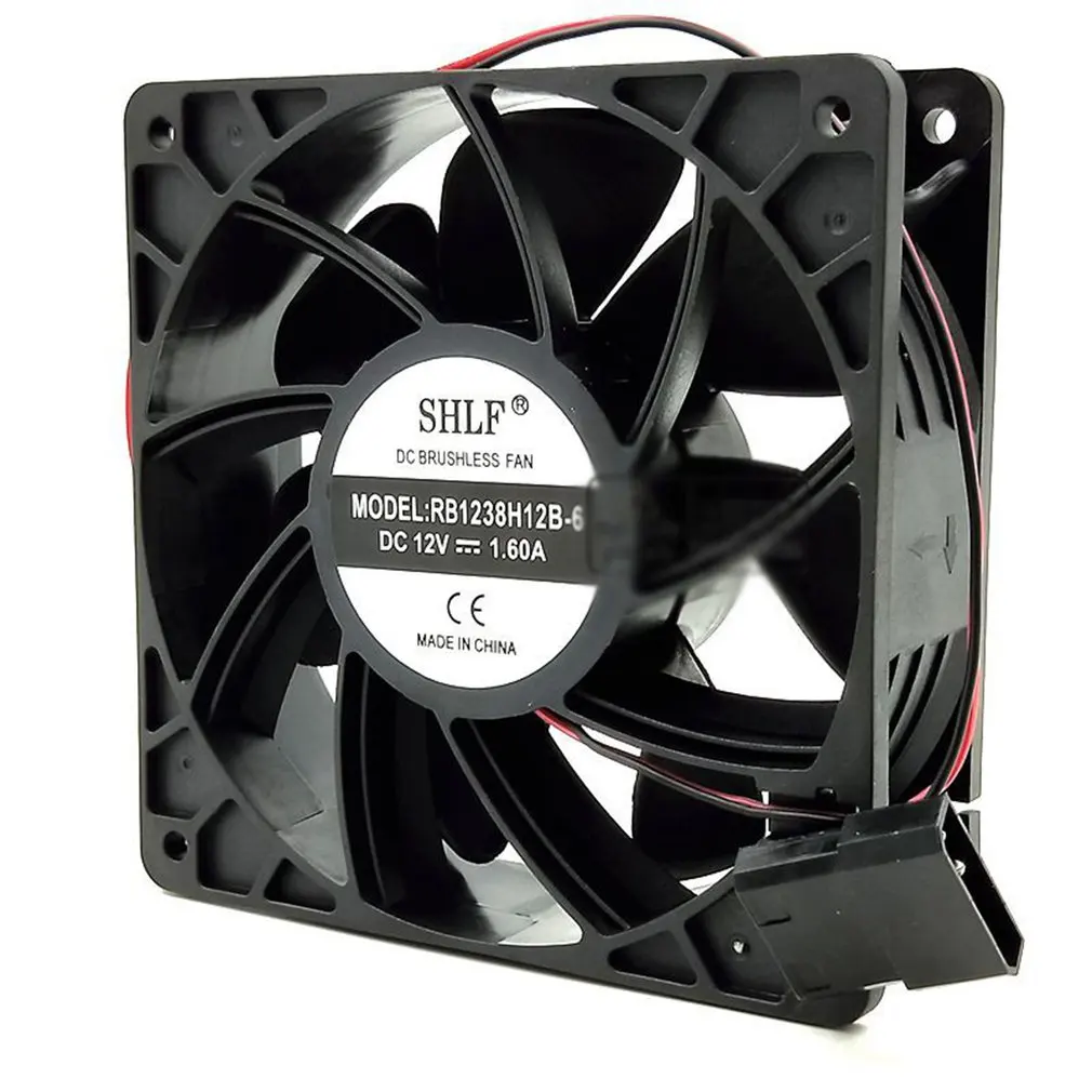 

12V 1.6A Double Ball Bearing 14.5CFM Large Air Volume High Temperature Resistance Industrial Cooling Fan