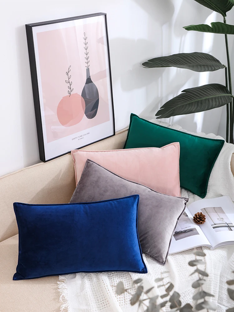 Наволочка из бархата Nordic для декоративных подушек на диване в гостиной, домашний декор, 45x45.