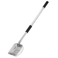detachable metal cat litter scoop deep shovel non slip foam padded grip long handle sifter dog kitty pooper scooper pet supplies