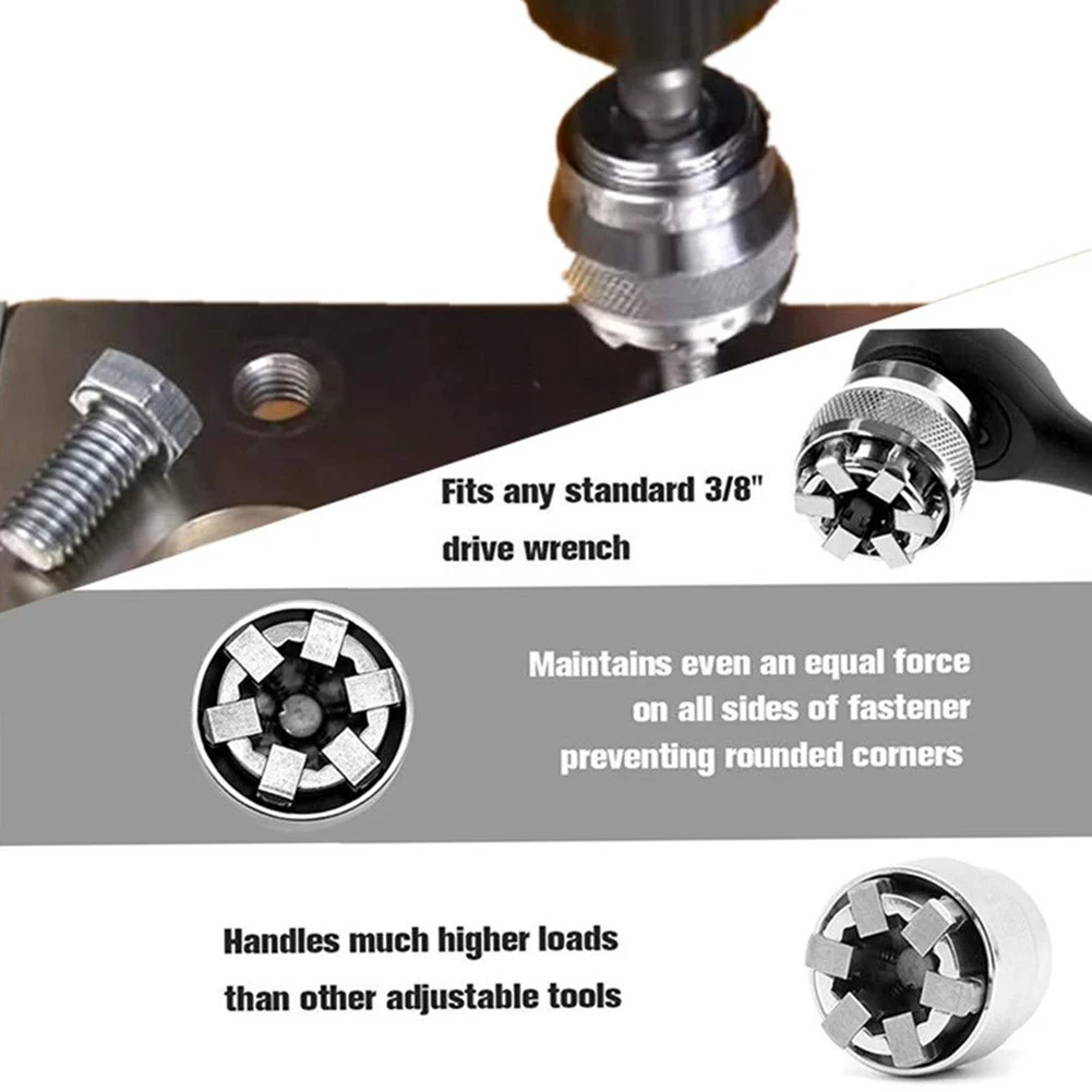 Magic Universal Wrench Adaptive All-Fitting Multi Drill Attachment Socket Chromium Molybdenum Steel Wrench Hand Tools