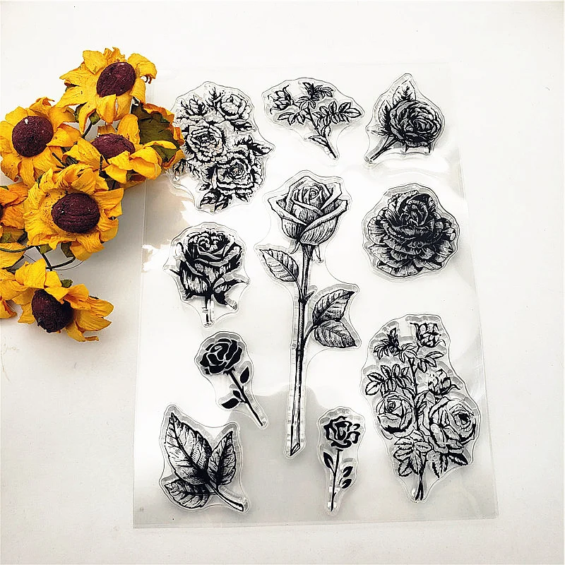 

Прозрачные силиконовые штампы, 11x16 см