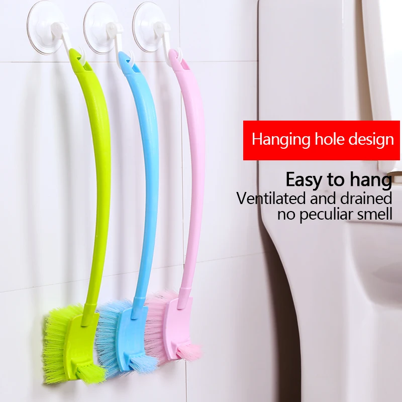 Прочная щетка для чистки туалета пластиковый скребок изогнутая сгибающаяся