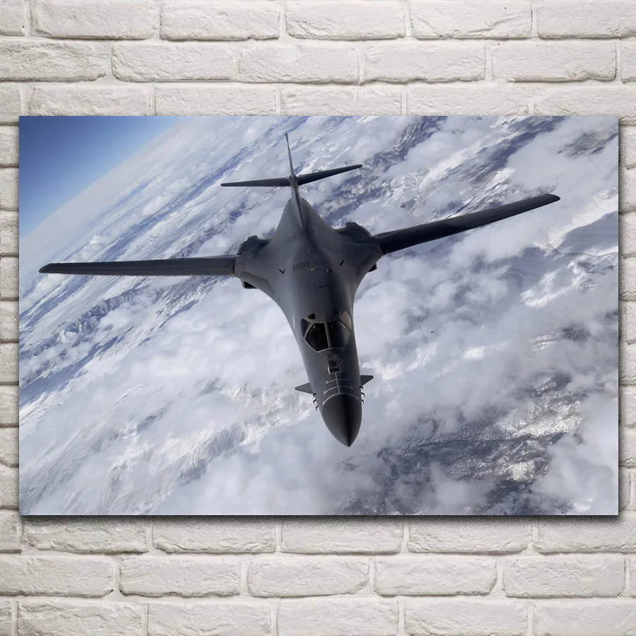 B1 бомбардировщик кость самолет в облаке художественный Декор для гостиной