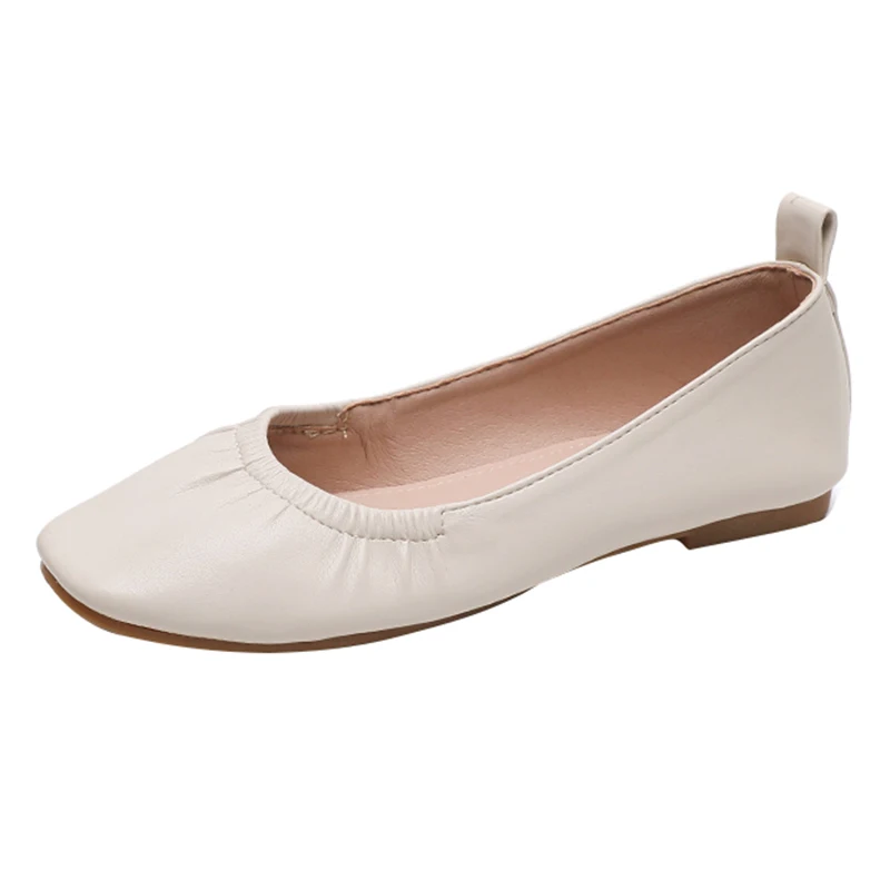 

Women's Shoes 2021 Autumn Mary Jane Low-heel Grandma Work Soft Leather Pregnant Women Soft Bottom Small Leather Shoes Women