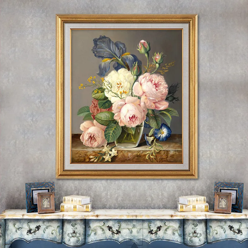 Набор для вышивки сделай сам крестиком с цветами и розами 11CT точная печать DMC