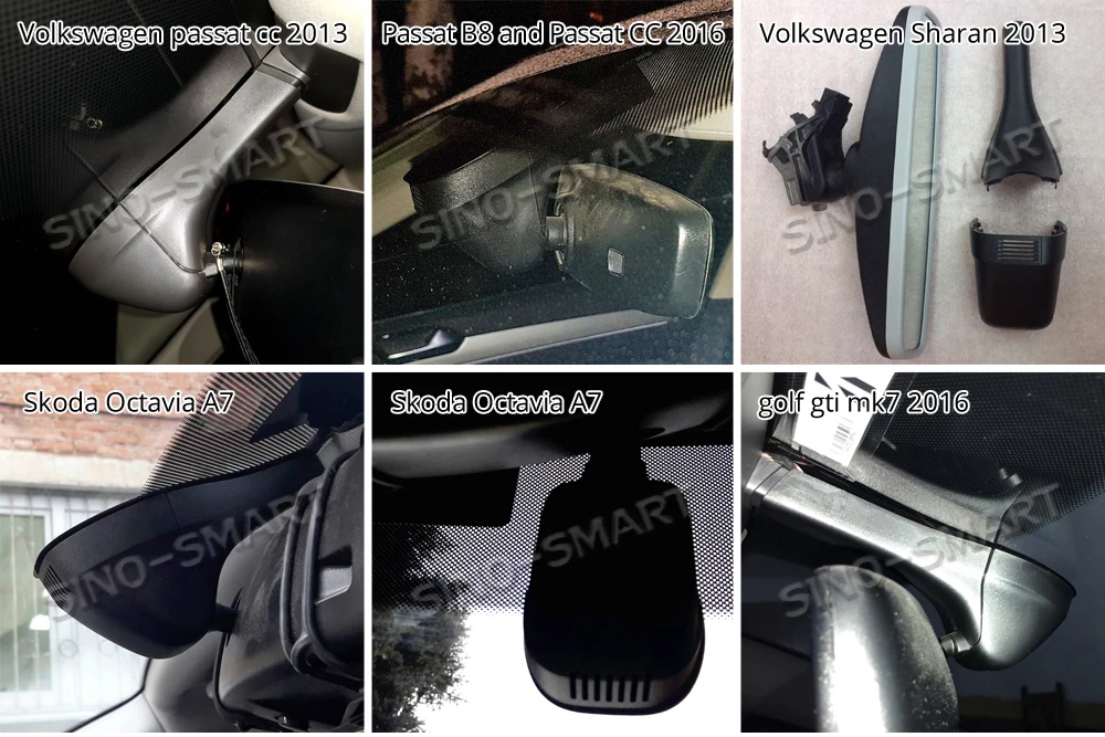 SINOSMART Novatek 96658 автомобильный Wifi DVR для Volkswagen Polo Passat Touran Tiguan Bora Magotan Golf и т. Д. Управление приложением SONY IMX323