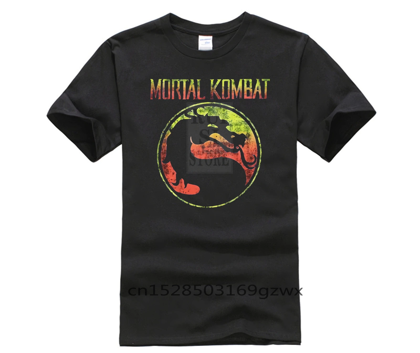 Мужские футболки 2019 брендовая одежда приталенный принт с логотипом Mortal Kombat