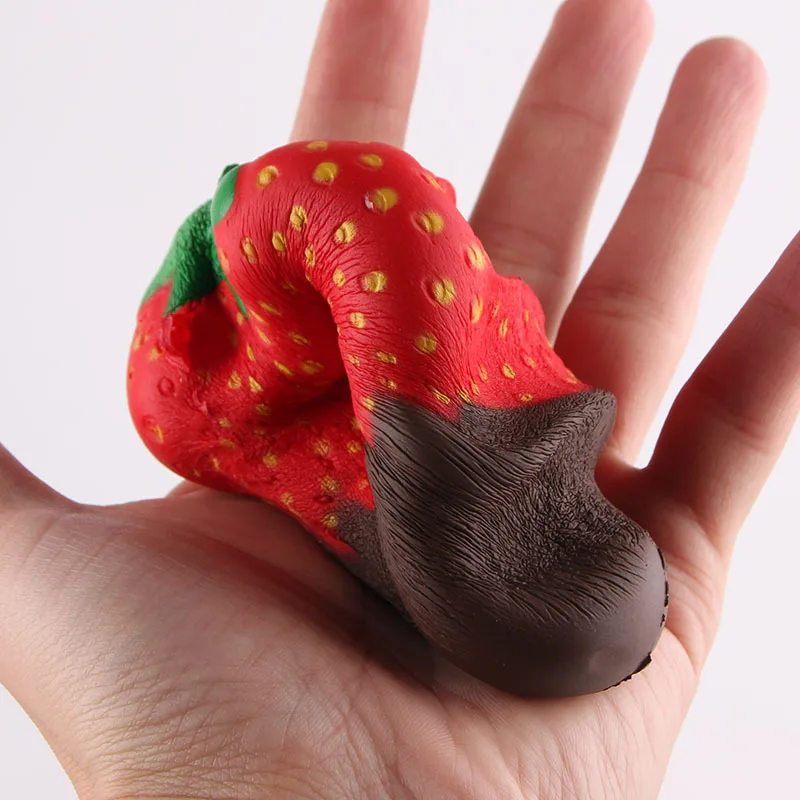

Soft Slow Rising Squishy Kids Cute Lovely Jumbo Big Chocolate Strawberry Squishy Toys With Good Smell Scented