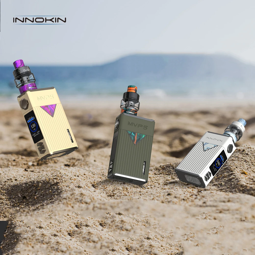 Новейший Innokin MVP5 Ajax комплект 120 Вт 5200 мАч батарея мод с 5 мл бак электронная