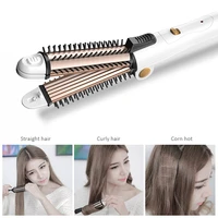 4 in 1 hair curler multifunctional straightener and curling iron hot air iron rotating roller comb corrugated curl styling tools